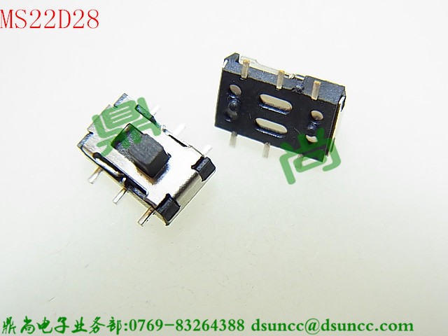 微型拨动开关 MS22D28(2P2T)